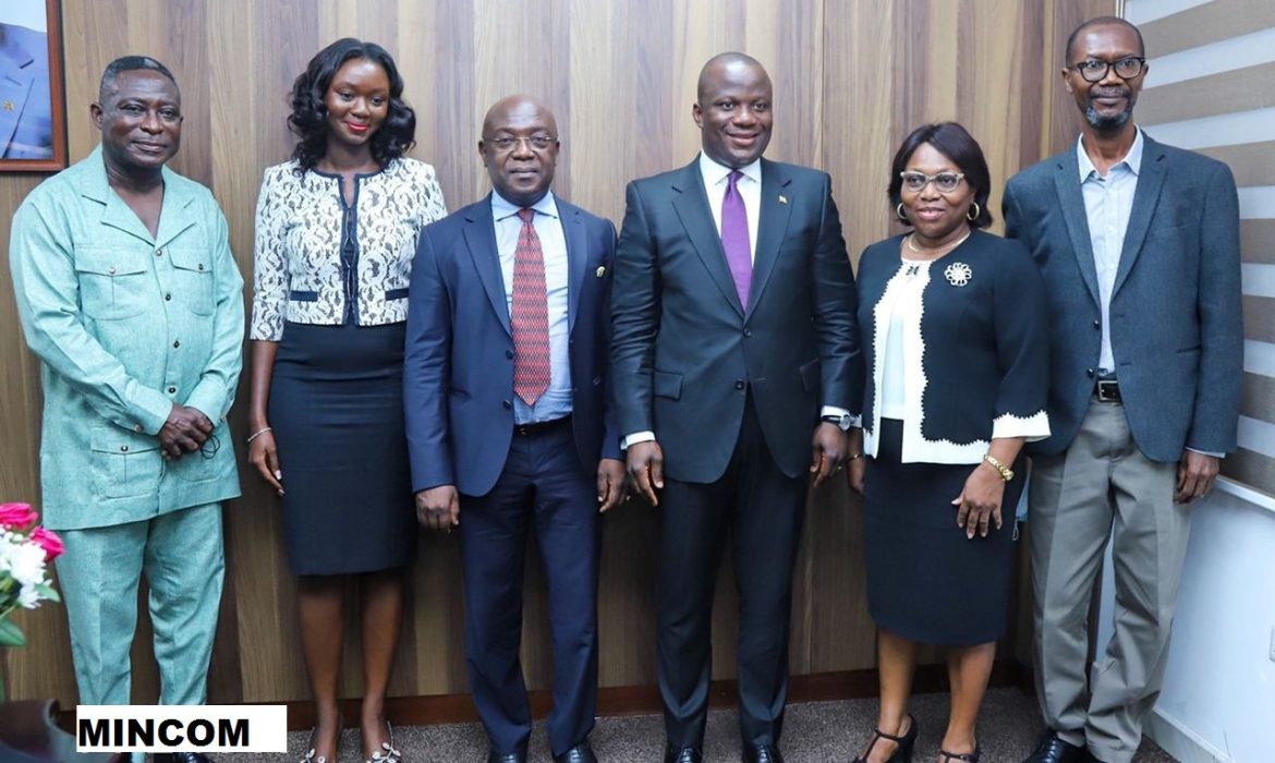 Hon. Samuel A. Jinapor (MP), Minister for Lands and Natural Resources inaugurates a 5-member Committee of Inquiry led by Prof. Richard Amankwah to review Health and Safety Standards in the Mining Sector