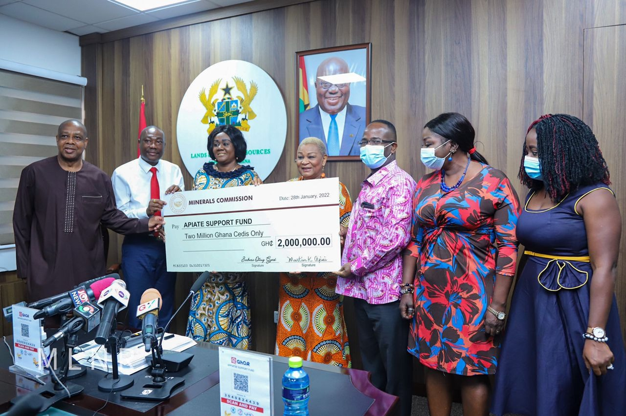 Mincom Donates GHS2,000,000.00 to Appiatse Support Fund