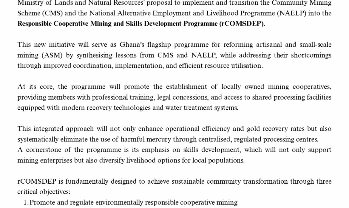 Press Release – Implementation of rCOMSDEP