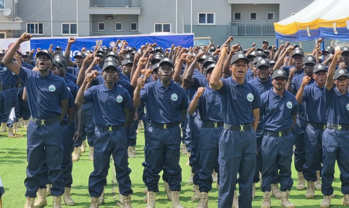 Lands Minister Commissions Third Batch of 636 Blue Water Guards to Intensify Fight Against Illegal Mining
