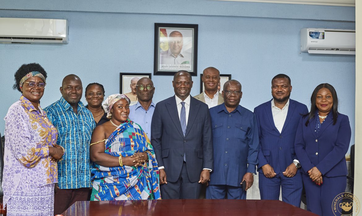 Lands Minister Pays Visit to Minerals Commission Board